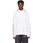 Moncler White Logo Hoodie