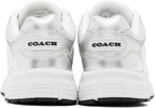 Coach 1941 Silver & White C301 Sneakers