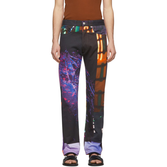 Photo: Dries Van Noten Multicolor Mika Ninagawa Edition Panna Jeans