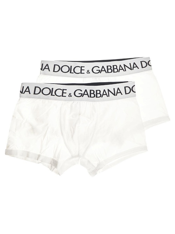 Photo: Dolce & Gabbana Two Pack Cotton Jersey Boxers