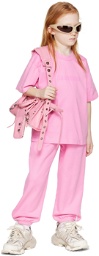Balenciaga Kids Kids Pink Printed Sweatpants