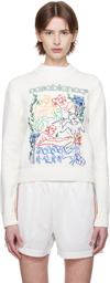 Casablanca White Embroidered Sweater