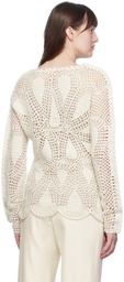 Gabriela Hearst Off-White Capps Sweater