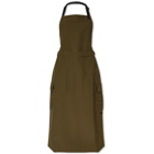 Gramicci Women's Nylon Tussah Apron Midi Dress in Deep Olive