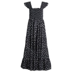 RIXO Women's Kendall Spot Midi Dress in Bohemia Spot Deep Navy