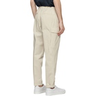 Z Zegna Off-White Stretch Cotton Cargo Pants