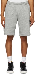 Nike Grey Fleece Sportswear Club Cargo Shorts