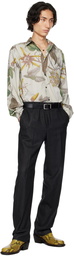 Dries Van Noten Gray Creased Trousers