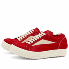 Rick Owens Women's Fur Shoes Sneakers in Red/Milk