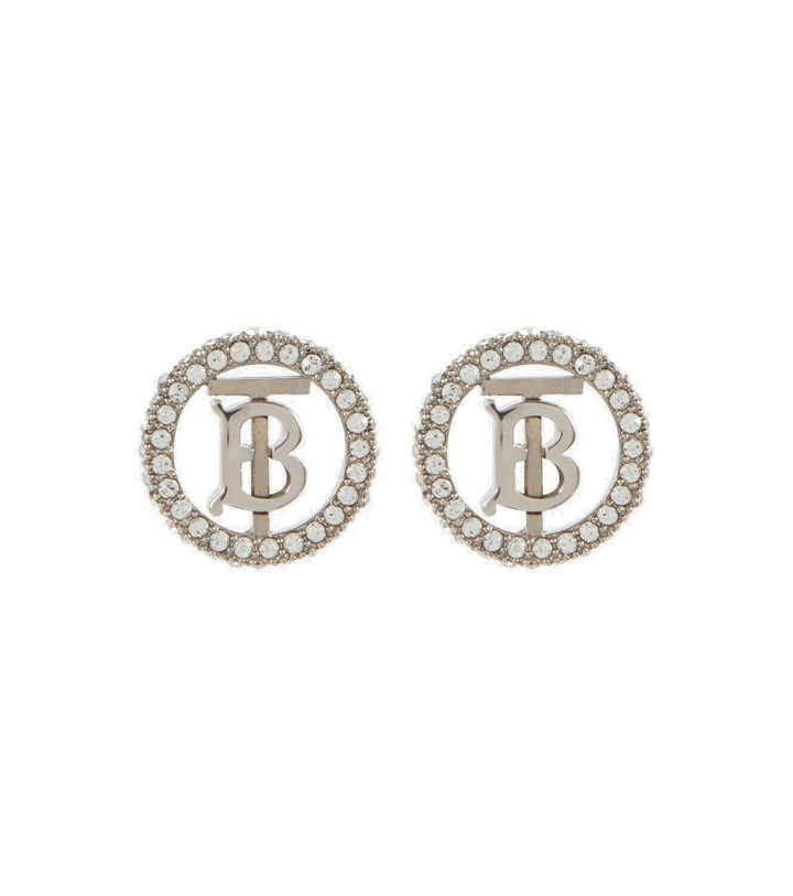 Photo: Burberry - TB Monogram embellished earrings