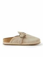 Polo Ralph Lauren - Turbach Jute-Trimmed Suede Clogs - Neutrals