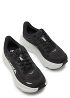 Hoka Bondi 9 Jacquard Mesh-knit Sneakers Black And White
