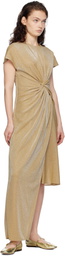 Lanvin Gold Mary Jane Ballerina Flats