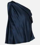 The Sei One-shoulder silk satin top