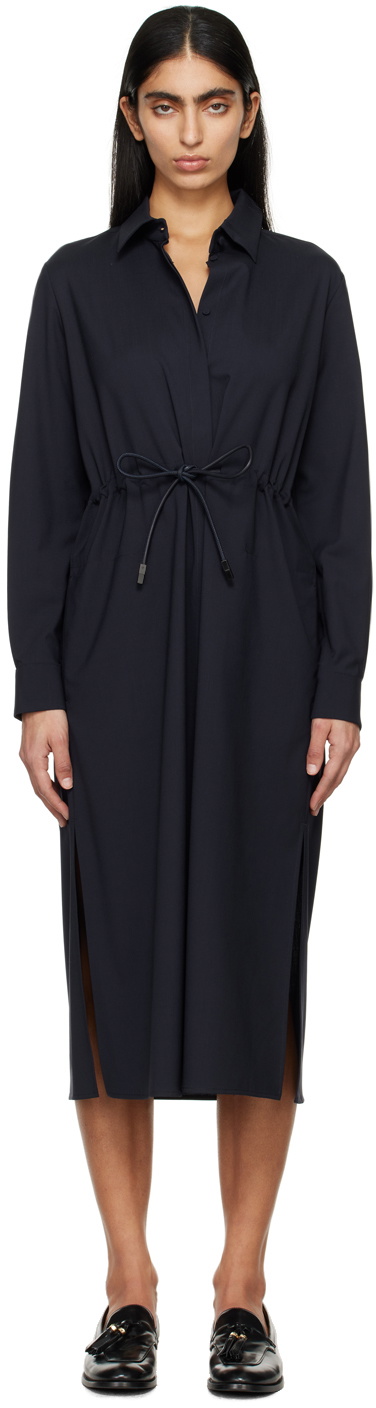 Navy Silk dress 