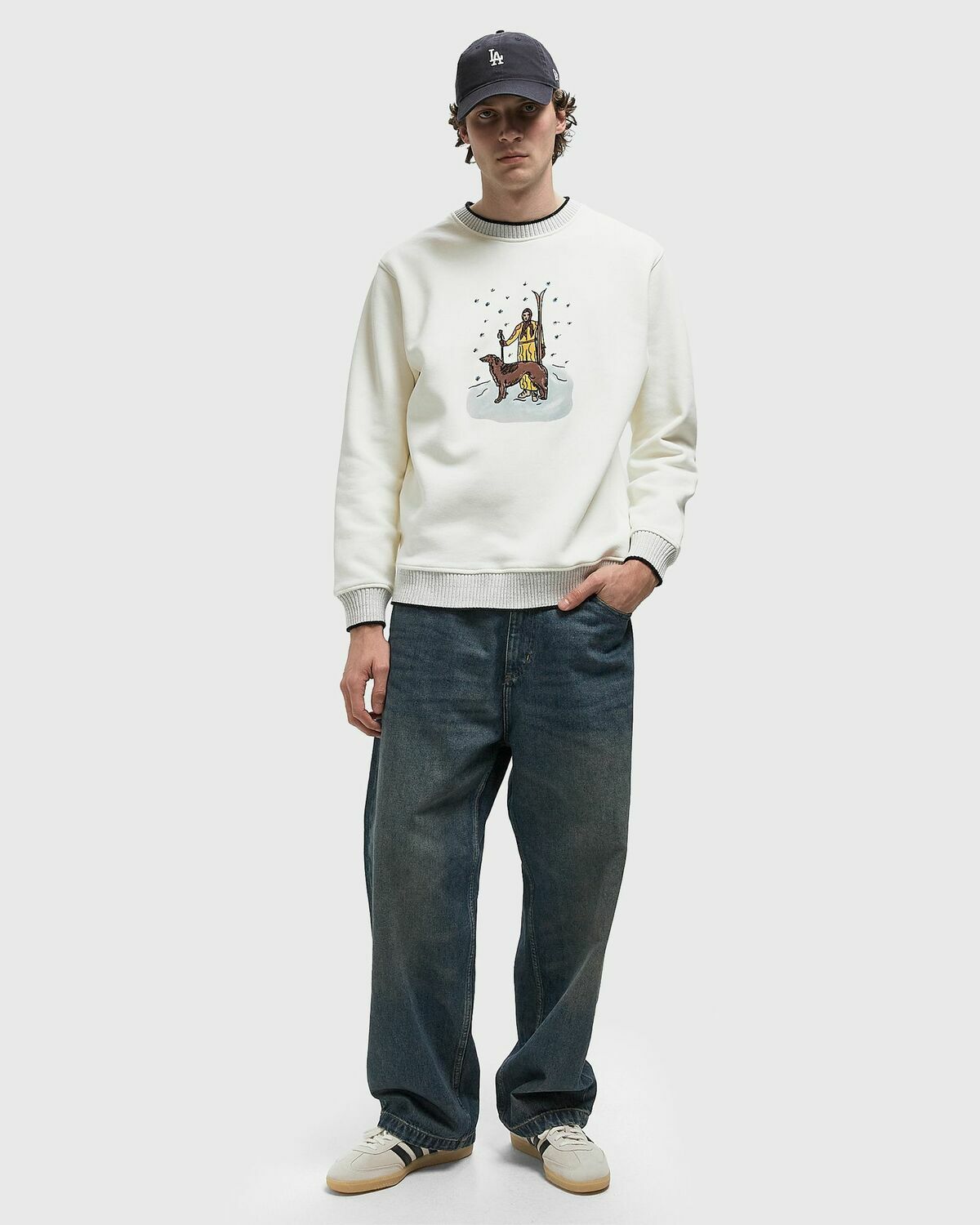 Drôle de Monsieur Le Sweatshirt Skieur White Men