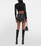 Dion Lee Cobra lace crop top