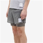 Satisfy Men's Coffee Thermal 8" Shorts in Steel