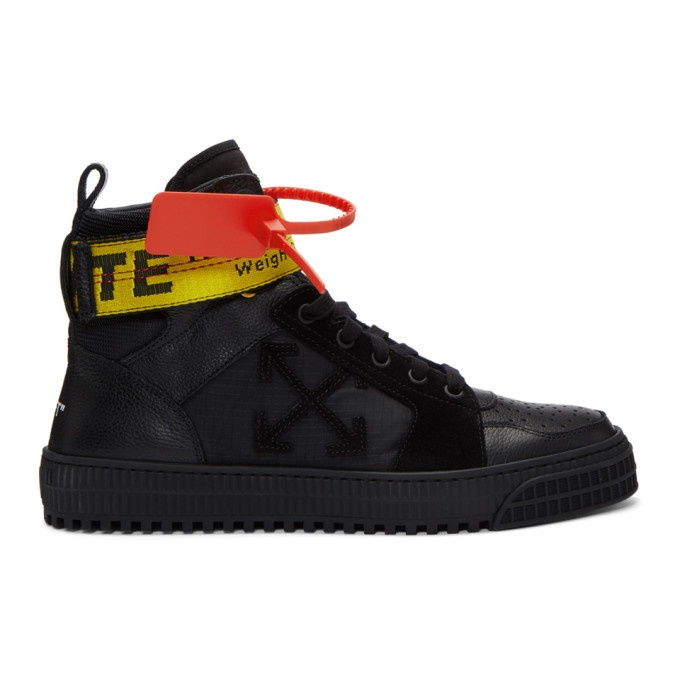Photo: Off-White Black Industrial High-Top Sneakers