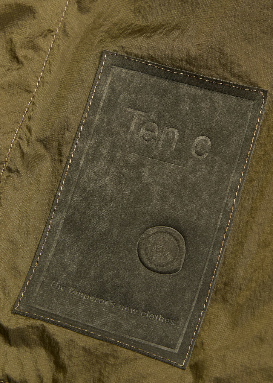 Ten C Skye Panelled Shell Jacket Green