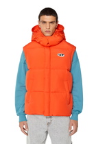 Diesel Polygiene Viral Off real down vest - Winter Jackets Mens in Orange