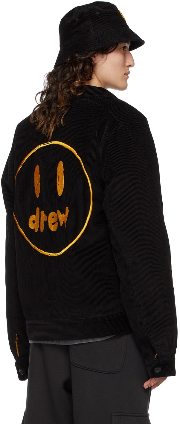 drew house SSENSE Exclusive Black Painted Mascot Jacket drew
