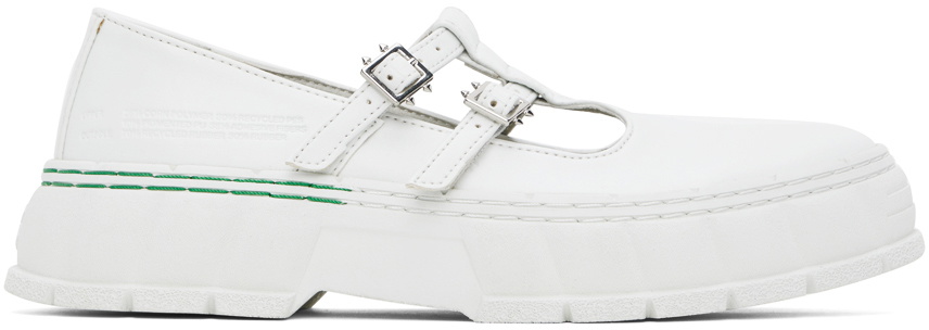 Virón White 2001 Apple Mary Jane Loafers