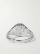 Seb Brown - Spazio Recycled Sterling Silver Multi-Stone Ring - Gold
