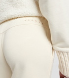Bogner High-rise cotton-blend sweatpants