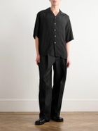 Jacquemus - Marzio Tapered Pleated Wool-Twill Trousers - Black