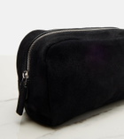 The Row Astra Small suede pouch