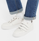 AMI - Textured-Leather Sneakers - Men - White