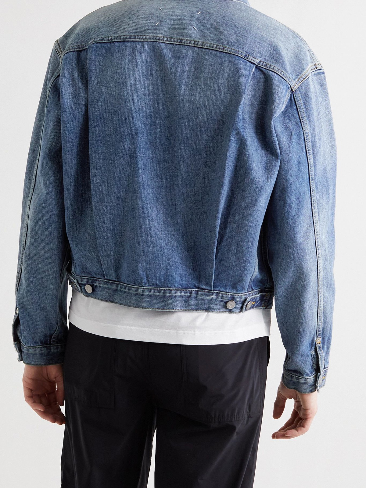 MAISON MARGIELA - Distressed Denim Jacket - Blue Maison Margiela