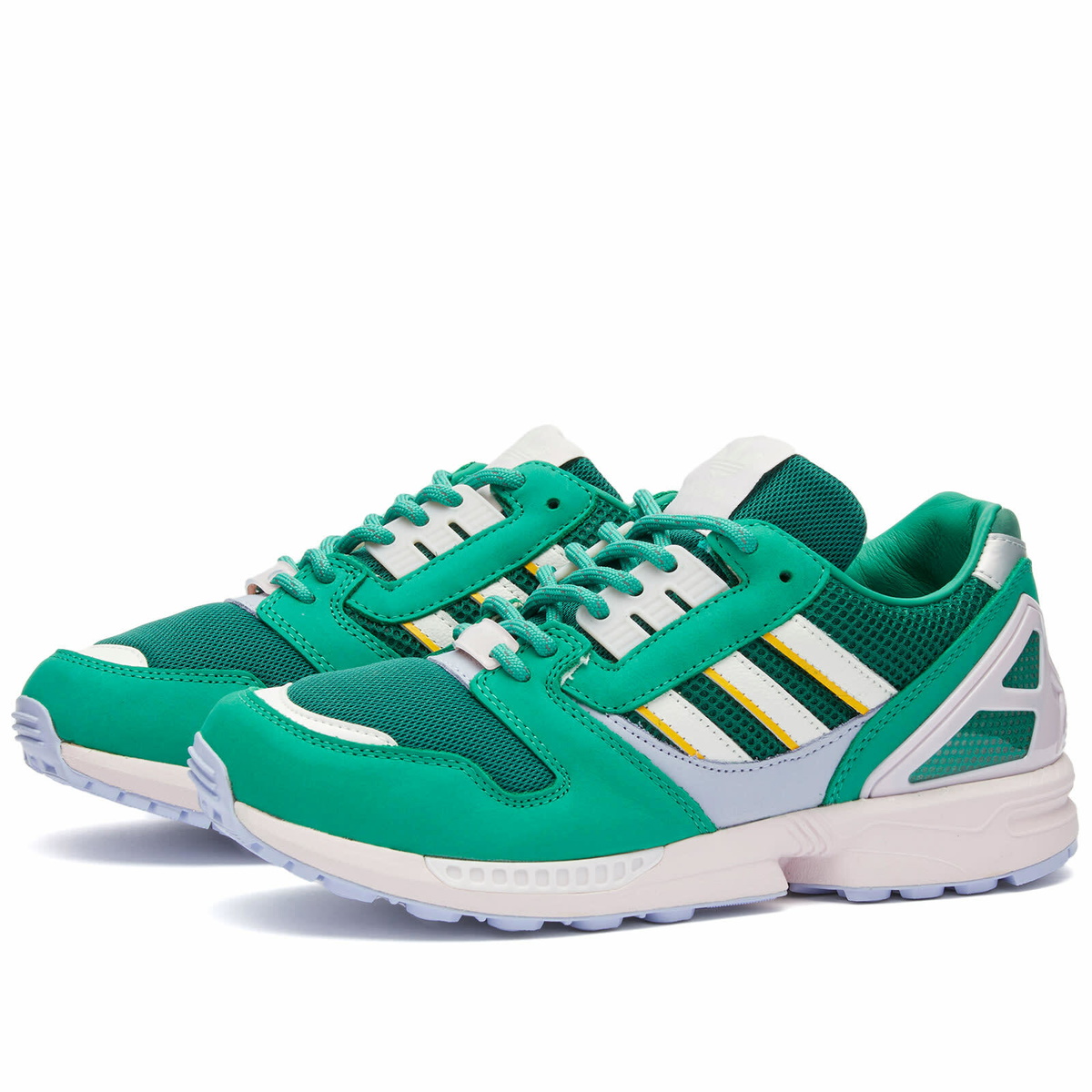 Adidas Women's ZX 8000 W Sneakers in Collegiate Green& Semi Court 