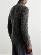 Giorgio Armani - Cashmere and Silk-Blend Rollneck Sweater - Gray