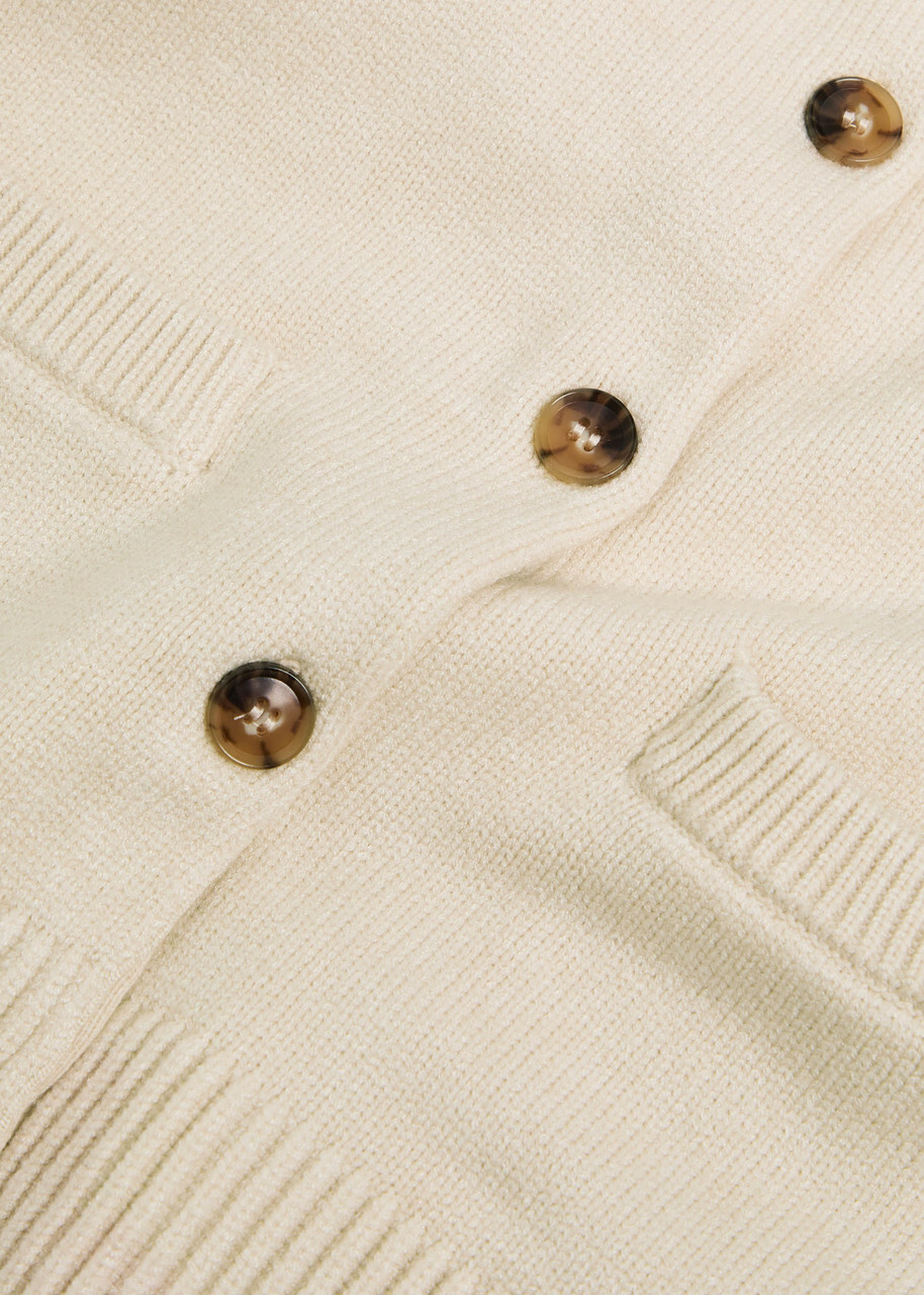 Good American Knitted Cardigan Cream
