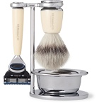 D R Harris - Safety Chrome and Resin Four-Piece Shaving Set - Colorless