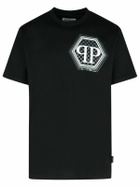 Philipp Plein Black Cotton T-shirt