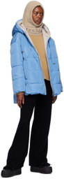 Max Mara Blue The Cube Taffy Reversible Down Jacket