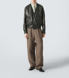 Giorgio Armani Linen-blend straight pants