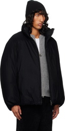 WOOYOUNGMI Black Flocked Down Jacket