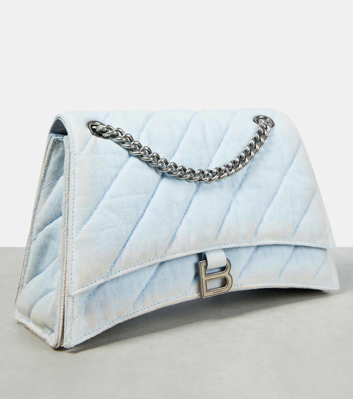 Balenciaga Crush Medium denim shoulder bag Balenciaga