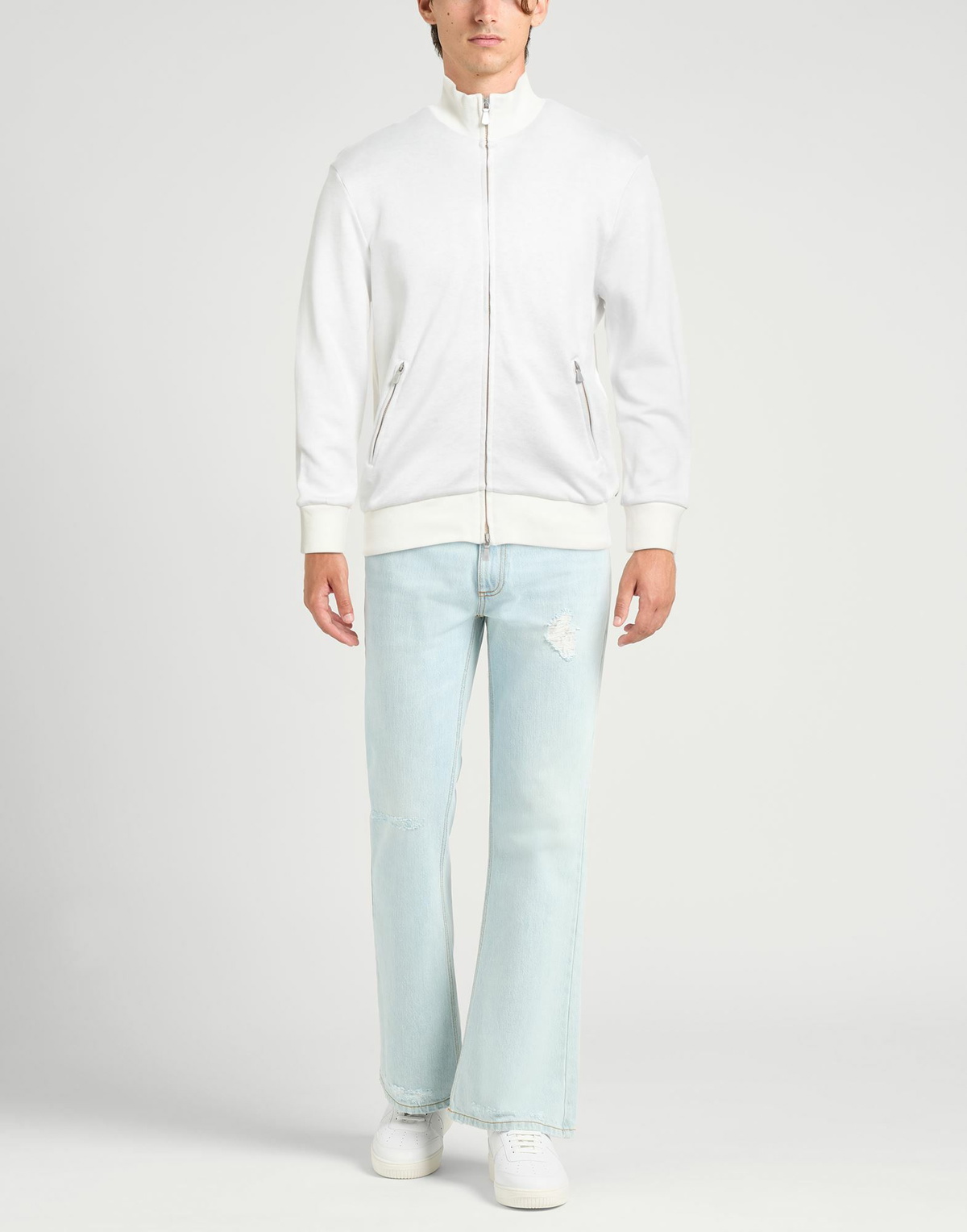 Eleventy Mens Sweatshirt Ivory