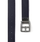 Mulberry - Reversible Cross-Grain Leather Belt - Black