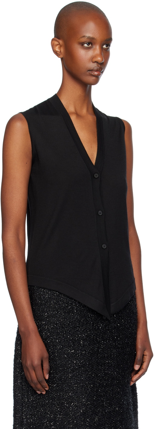 The Row Black Harrell Vest