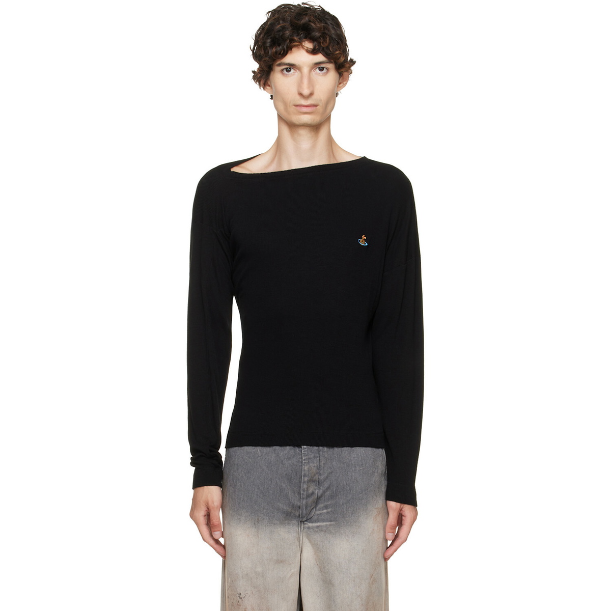 Vivienne Westwood Black Long Sleeve Hebo T-shirt