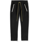 Rhude - Traxedo Tapered Tech-Jersey Drawstring Trousers - Black