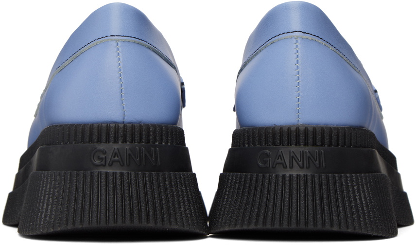 【関税込み】GANNI ブルー Wallaby クリーパー ローファー GANNI Blue Wallaby Creepers Loafers GANNI
