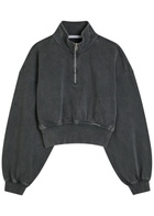 Alexanderwang.t Faded Cotton Sweatshirt Grey