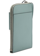 Boyy Buckle Leather Cross-body Phone Case - Light Blue - One Size